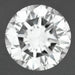 A round brilliant-cut diamond shown from the top, displaying its intricate geometric facets against a dark gray background. D465