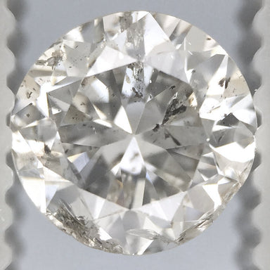 0.91 Carat H Color SI3 Clarity Affordable Loose Round Diamond with EGL USA Report - Natural Diamond