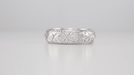 Easton Art Deco Vintage Wide Diamond Wedding Band in Platinum - Size 7