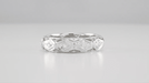 Edgewood Art Deco Antique Diamond Wedding Ring in Platinum | 4.6mm Wide | Size 4.5