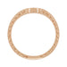 14K Rose Gold Royal Crown Hugger Diamond Wedding Band