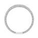 Royal Crown Curved Diamond Engraved Wedding Band in 14K or 18K White Gold