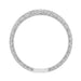 Royal Crown Curved Diamond Engraved Wedding Band in 14K or 18K White Gold