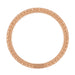 Art Deco Rose Gold Engraved Wheat Diamond Eternity Wedding Band
