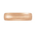 Men's 6mm Rose Gold Wedding Band with Double Milgrain - Vintage 1960's Style