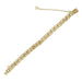 1960's Vintage Scalloped Double Link Charm Bracelet - 12K Yellow Gold Filled - 7 Inches