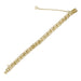 1960's Vintage Scalloped Double Link Charm Bracelet - 12K Yellow Gold Filled - 7 Inches