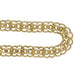 1960's Vintage Scalloped Double Link Charm Bracelet - 12K Yellow Gold Filled - 7 Inches