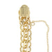 Vintage 1960's Scalloped Double Link Charm Bracelet - 12K Yellow Gold Filled - 7 Inches