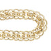 Vintage 1960's Scalloped Double Link Charm Bracelet - 12K Yellow Gold Filled - 7 Inches