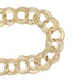 Vintage 1960's Triple Link Charm Bracelet - 12K Yellow Gold Filled - 7 3/8 Inches
