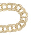 Vintage 1960's Triple Link Charm Bracelet - 12K Yellow Gold Filled - 7 3/8 Inches