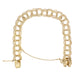 Vintage 1960's Triple Link Charm Bracelet - 12K Yellow Gold Filled - 7 3/8 Inches