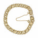 1960's Vintage 12K Yellow Gold Filled Triple Circle Joined Hearts Charm Bracelet - 7.25 Inches