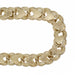1960's Vintage 12K Yellow Gold Filled Triple Circle Joined Hearts Charm Bracelet - 7.25 Inches