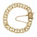 Linked Hearts 1960's Vintage 12K Yellow Gold Filled Triple Link Charm Bracelet - 7.5 Inches