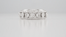 Galaxy of Love Diamond Anniversary / Wedding Band in 14 Karat White Gold - 7mm Wide