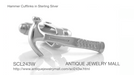 Hammer Cufflinks in Sterling Silver