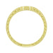 Engraved Contoured Royal Crown Diamond Wedding Band in 14K or 18K Yellow Gold
