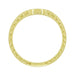 Engraved Contoured Royal Crown Diamond Wedding Band in 14K or 18K Yellow Gold
