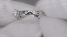 Joyful Diamonds 1/4 Carat Engagement Ring in 14 Karat White Gold - 1960's Design