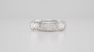 Knollwood Art Deco Wide Diamond Antique Wedding Band in Platinum - Size 6