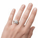 Lucky Clover Vintage 1950s Two-Tone Rose Gold & White Gold Diamond Wedding & Engagement Ring Set