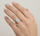 Rose Gold 4 Carat Emerald Cut Lab Created Diamond Edwardian Solitaire Engagement Ring