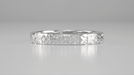 Love Anchor & Cross Vintage Engraved Wedding Band in White Gold - 3mm