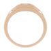 1950's Men's Rose Gold Retro Modern Diamond Ring