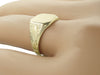 Men's Victorian Square Signet Ring in Yellow Gold with Engraved Shoulders