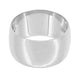 Domed 10 mm Wide Wedding Band in 14 Karat White Gold