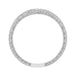 Royal Crown Curved Diamond Wedding Band in White Gold - 14K or 18K