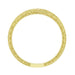 Engraved Contoured Royal Crown Diamond Wedding Band in 14K or 18K Yellow Gold