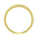 Engraved Contoured Royal Crown Diamond Wedding Band in 14K or 18K Yellow Gold