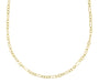 Antique Style Art Deco Chain for Necklaces and Pendants - Yellow Gold over Solid Sterling Silver - 18"