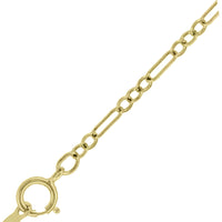 Antique Style Art Deco Chain for Necklaces and Pendants - Yellow Gold over Solid Sterling Silver