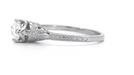 Platinum Art Deco Filigree Antique Design 1/2 Carat Solitaire Engagement Ring Setting