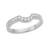 Matching wr460pd wedding band for Art Deco Royal Crown 1 Carat Blue Sapphire Engraved Platinum Engagement Ring with Side Diamonds