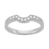 Matching wr460p1d wedding band for Art Deco Royal Crown Antique Style 1 Carat Morganite Engraved Engagement Ring in Platinum