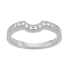 Matching wr460p1d wedding band for Art Deco Royal Crown Antique Style 1 Carat Morganite Engraved Engagement Ring in Platinum