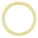 14K Yellow Gold Smooth Curved Half Round Wedding Band