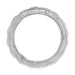 Antique Milford Filigree Engraved Art Deco Diamond Wedding Band in Platinum - Size 7 1/4