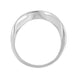 White Gold Engraved Art Deco Scrolls Contoured Diamond Wedding Band - 14K or 18K