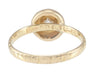 Antique Victorian Engagement Ring with Rose Cut Diamond in 18K Yellow Gold | Circa 1856