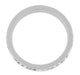 Side of Platinum Mens Acanthus Scrolls Engraved Antique Victorian Wedding Band -  4mm Wide - R1235MP