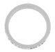 Side of Antique Engraved White Gold Acanthus Design Victorian Men's Wedding Band - 4mm - R1235MW