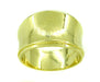1970s Hugger Wide Band Ring with Crisscross Finish in 14 Karat Yellow Gold