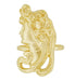 Art Nouveau Maiden in Profile Yellow Gold Antique Ring - R140