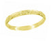 14 Karat Yellow Gold 1920's Art Deco Sculptured Roses Wedding Ring